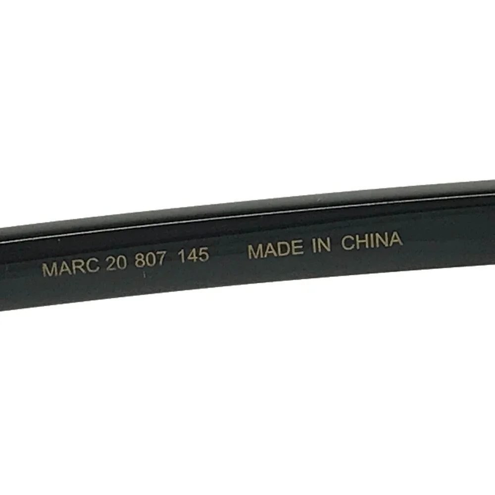 Marc Jacobs Eyeglasses Frames 20 807 Black Silver Cat Eye Full Rim 51-15-145